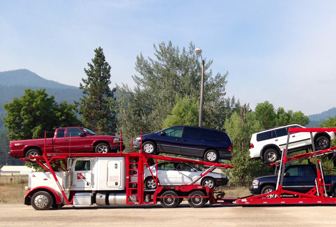 types of trucks - car transporter